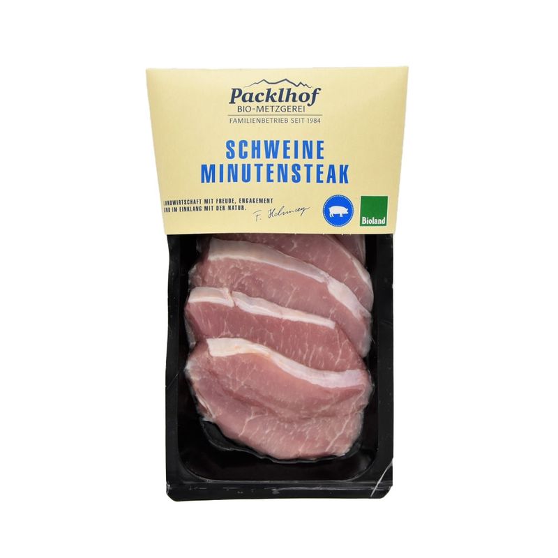 Packlhof Schweineminutensteak 4stk ca. Gewicht SKIN/SB - Produktbild