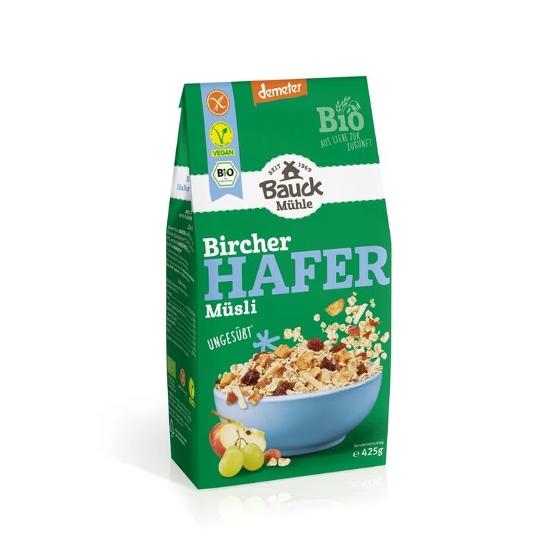 Bauck Mühle Hafer Müsli Bircher Demeter gf - Produktbild