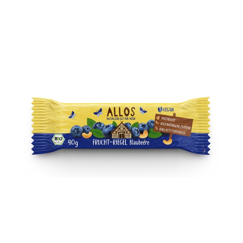 Allos Frucht-Riegel Blaubeere - Produktbild