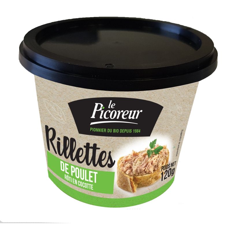 Le Picoreur  HÄHNCHEN RILLETTES 120G FIX GEWICHT LE PICOREUR - Produktbild