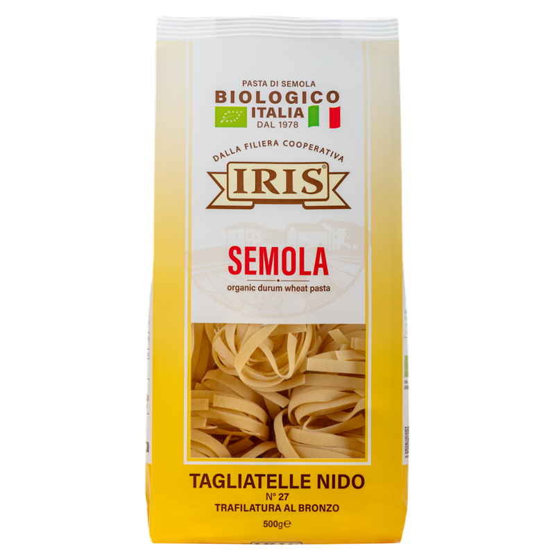 IRIS  Bandnudeln Nest hell aus Itaienische Hartweizengriess 500 g. - Produktbild