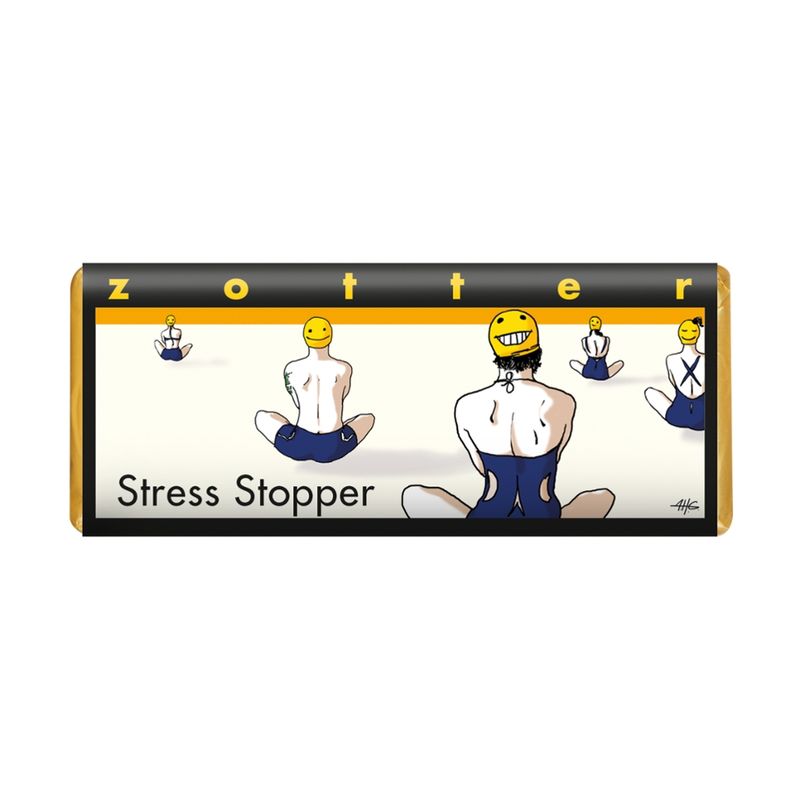 Zotter Schokolade "Stress Stopper" - Blauer Krachmohn - Produktbild