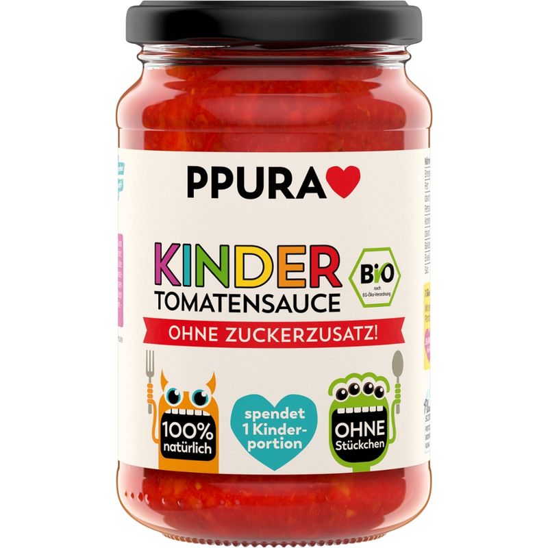 PPURA BIO Sugo Kinder - Tomatensauce ohne Zuckerzusatz - Produktbild