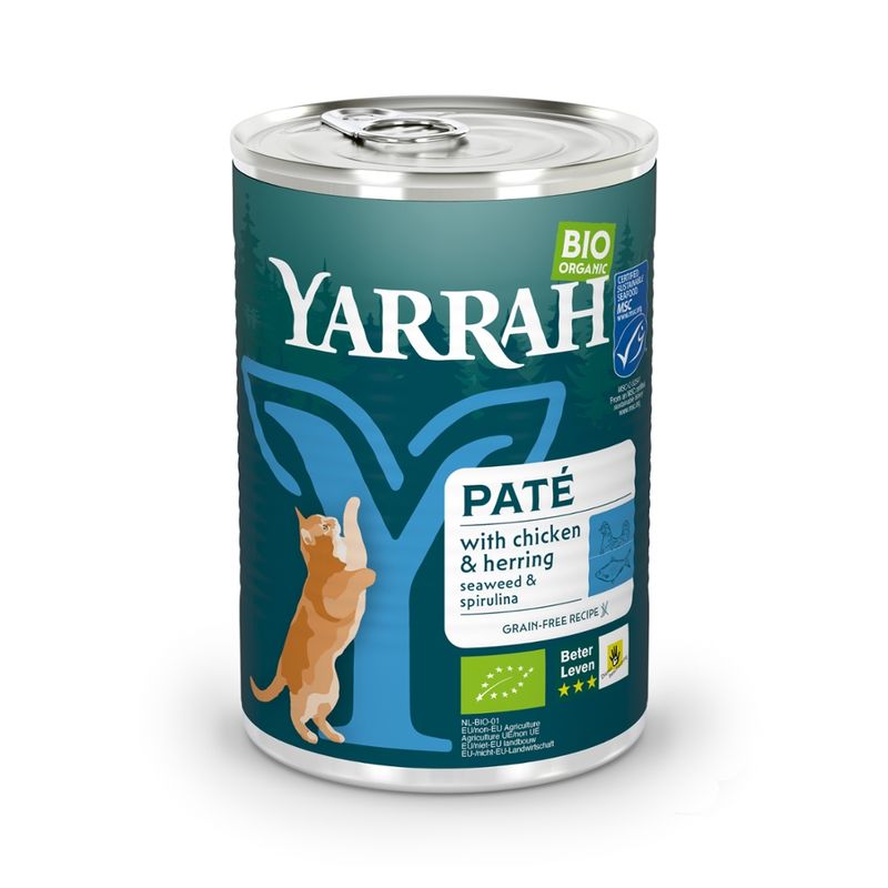 Yarrah Organic Petfood Yarrah Bio Katze Dose Pastete getreidefrei mit Fisch (MSC) - Produktbild