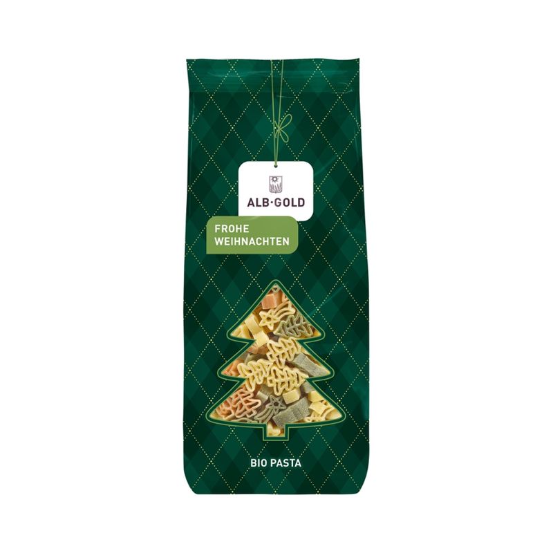 ALB-GOLD AG Bio Weihnachtspasta bunt 16x250g - Produktbild