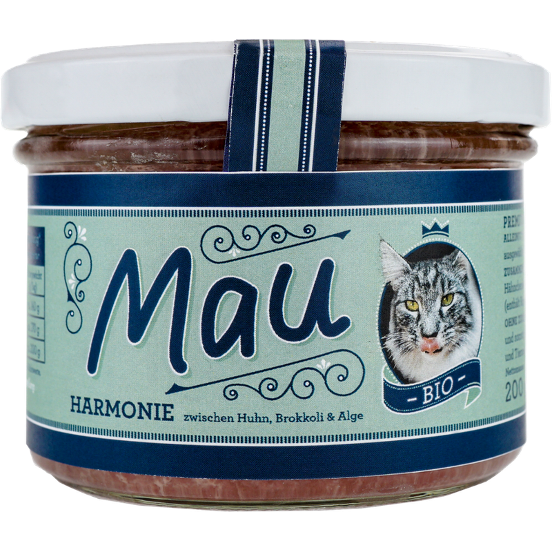 Wuff & Mau Heimtiernahrung  Mau Bio Harmonie Katzennahrung 200g - Produktbild