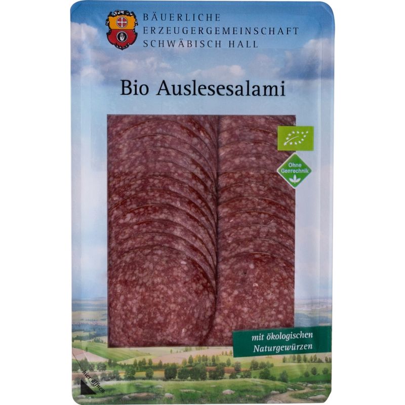 Bäuerliche Erzeugergemeinschaft Schwäbisch Hall Bio Auslesesalami - Produktbild