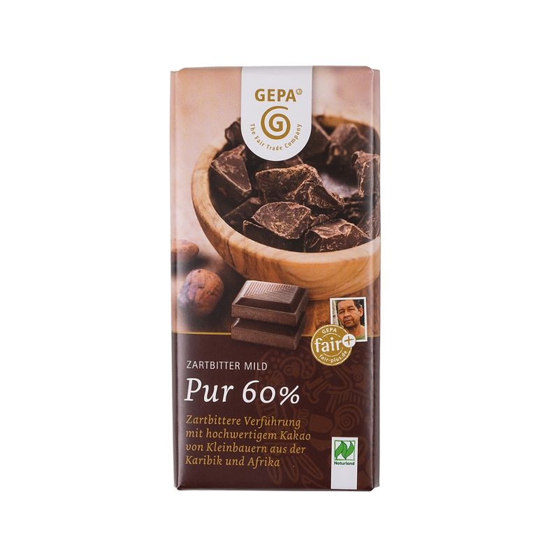 GEPA - The Fair Trade Company Zartbitter Pur 60% - Produktbild