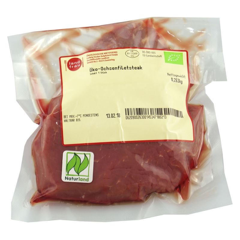 Landfrau Öko-Ochsenfiletsteak - Produktbild