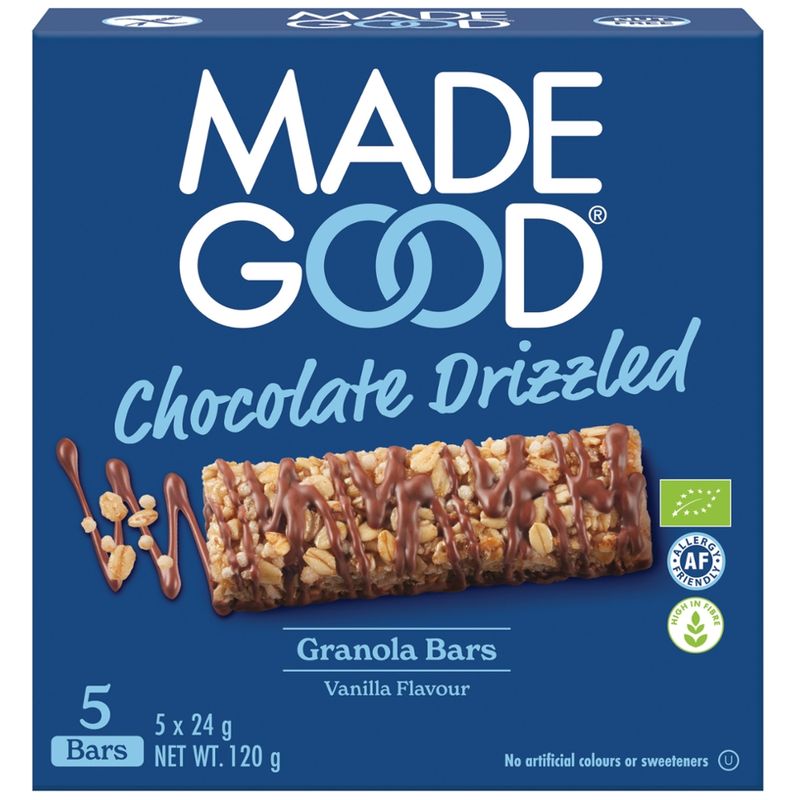 MadeGood MadeGood Bio Müsliriegel mit Schokolade und Vanillegeschmack (5 Riegel x 24g) 120g - Produktbild