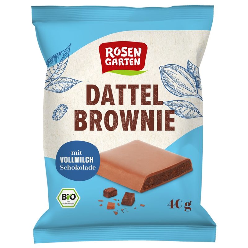 Rosengarten Vollmilch Dattel Brownie - Produktbild