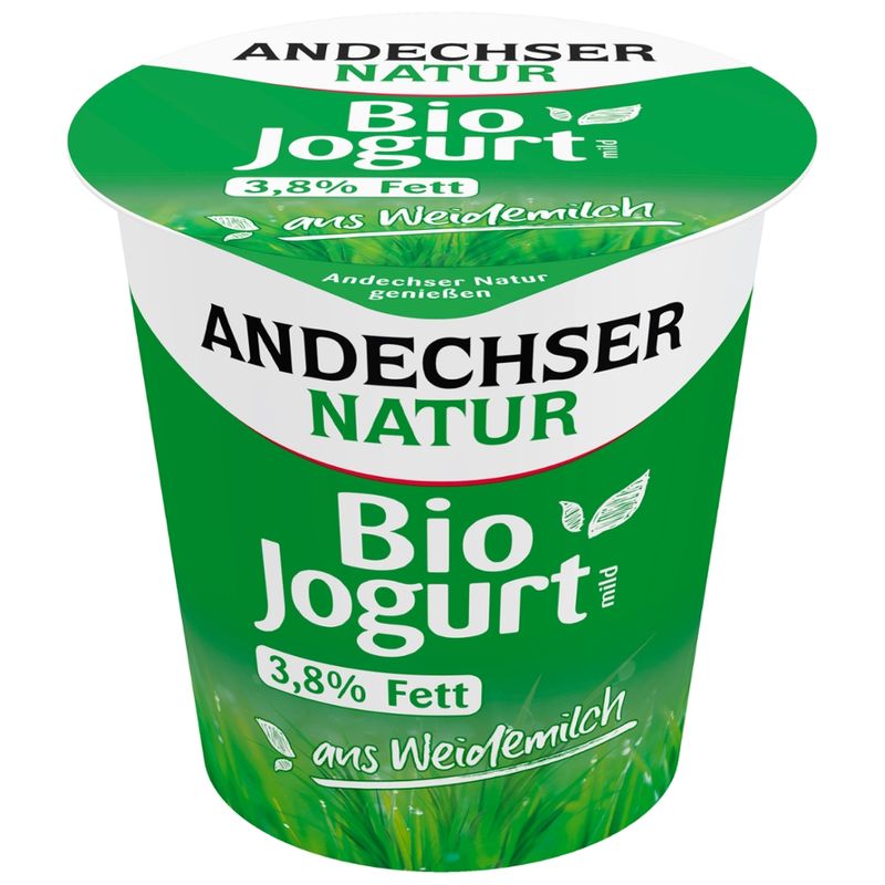 Andechser Natur Bio Jogurt mild 3,8% Becher - Produktbild