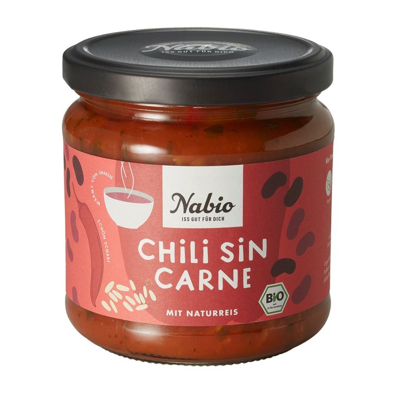 Nabio Nabio Eintopf im Glas Chili Sin Carne mit Naturreis - Produktbild