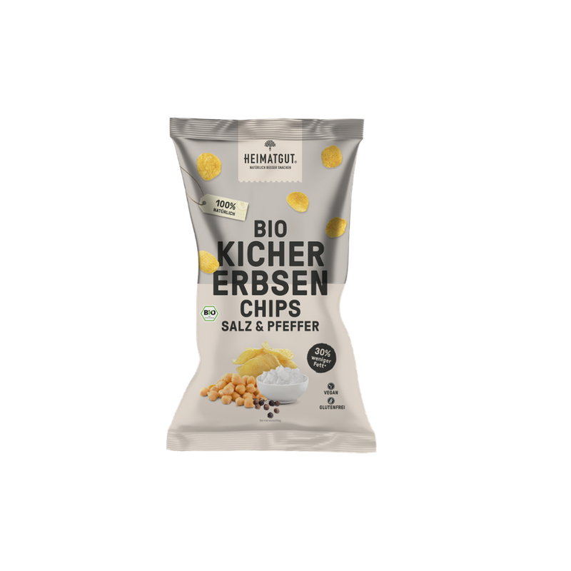 Heimatgut Kichererbsenchips Salt&Pepper - Produktbild