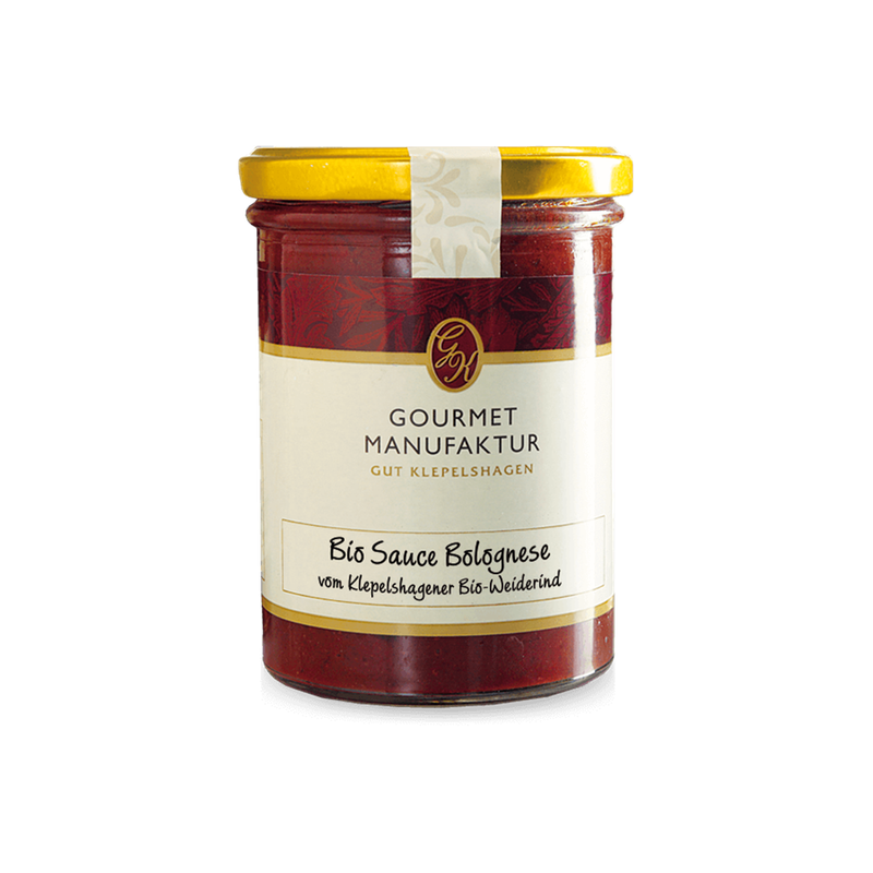 Gourmet Manufaktur Gut Klepelshagen Bio Sauce Bolognese vom Klepelshagener Bio Weiderind - Produktbild