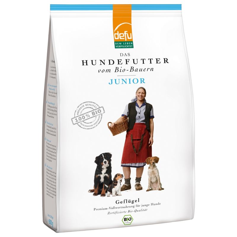 defu - Das Tierfutter vom Bio-Bauern Hund Junior Geflügel - Produktbild