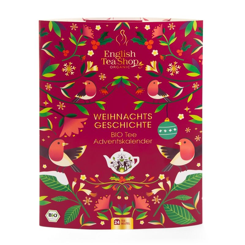 English Tea Shop ETS - Tee Adventskalender "Weihnachtsgeschichte", 24 Bio Tees & Geschichte zum Lesen - Produktbild