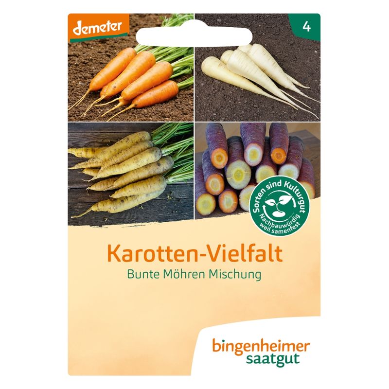 Bingenheimer Saatgut Karotten-Vielfalt - Möhrenmischung (Saatgut) - Produktbild