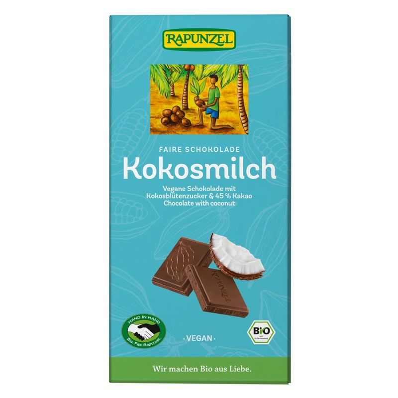 Rapunzel Kokosmilch Schokolade HIH - Produktbild