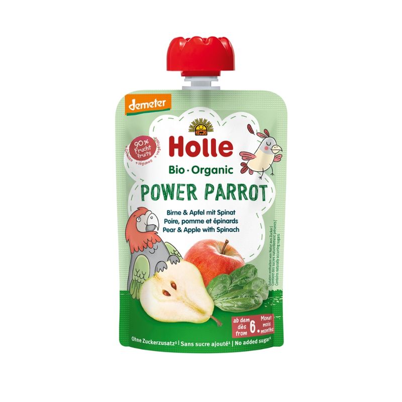 Holle  Power Parrot - Birne & Apfel mit Spinat - Produktbild