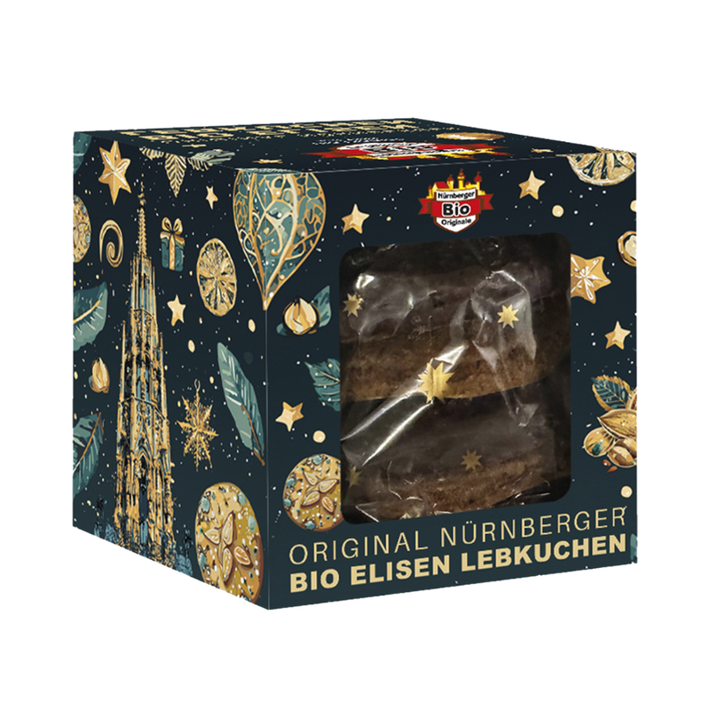 Nürnberger Bio Originale Original organic Nuremberg Elisen Lebkuchen assorted in design box - Produktbild