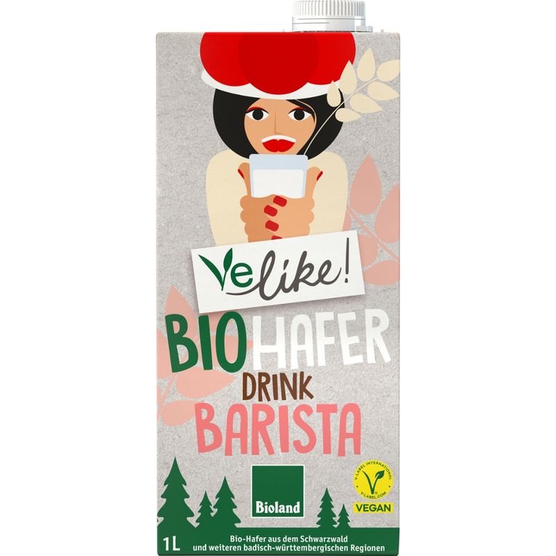 Velike! Velike! Bio H-Haferdrink Barista 12x1L PG - Produktbild