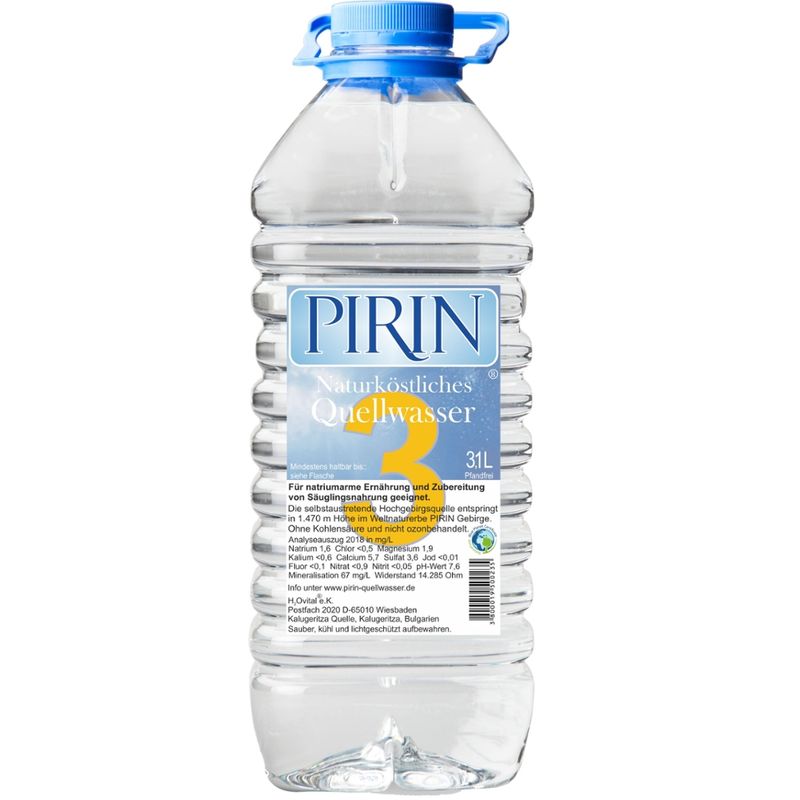 PIRIN - Naturköstliches Quellwasser PIRIN 3 - Naturköstliches Quellwasser - Produktbild