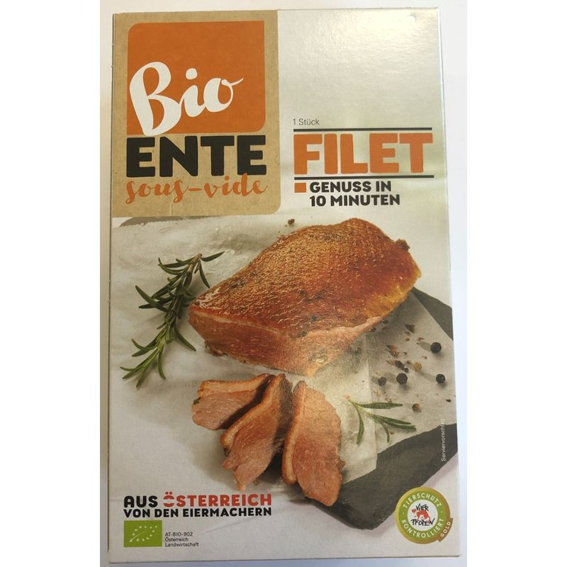 Bio-Ente Sous-Vide Bio-Entenfilet gewürzt, egalisiert 250 g - Produktbild