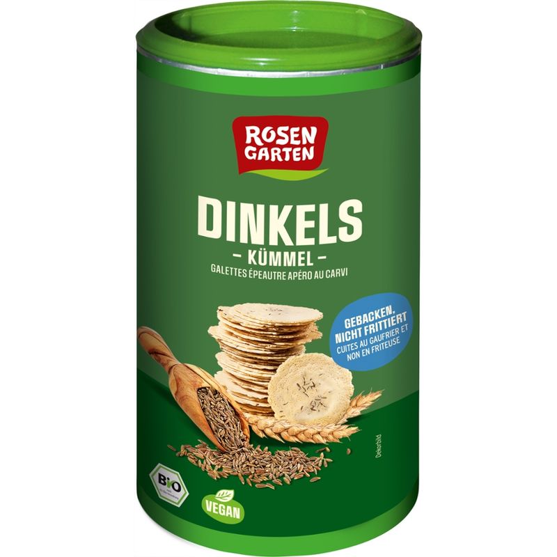 Rosengarten Dinkels Kümmel Cracker - Produktbild