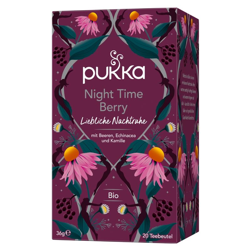 Pukka Pukka Bio-Kräutertee Night Time Berry, 20 Teebeutel - Produktbild