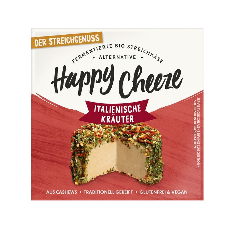 Happy Cheeze BIO Happy Cheeze Der Streichgenuss Italienische Kräuter 100g - Produktbild