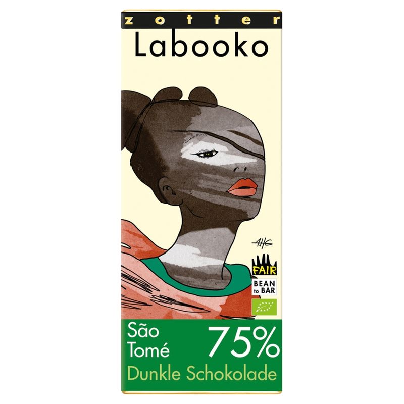 Zotter Schokolade Labooko - 75% Sao Tome - Produktbild