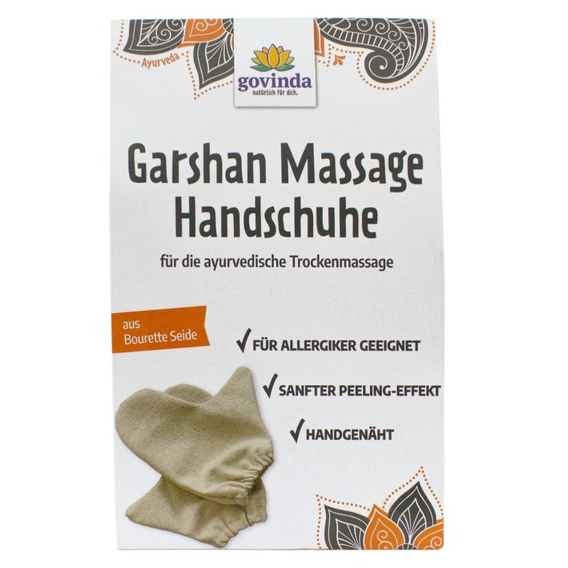 Govinda Garshan-Massage-Handschuhe aus Bourett-Seide - Produktbild