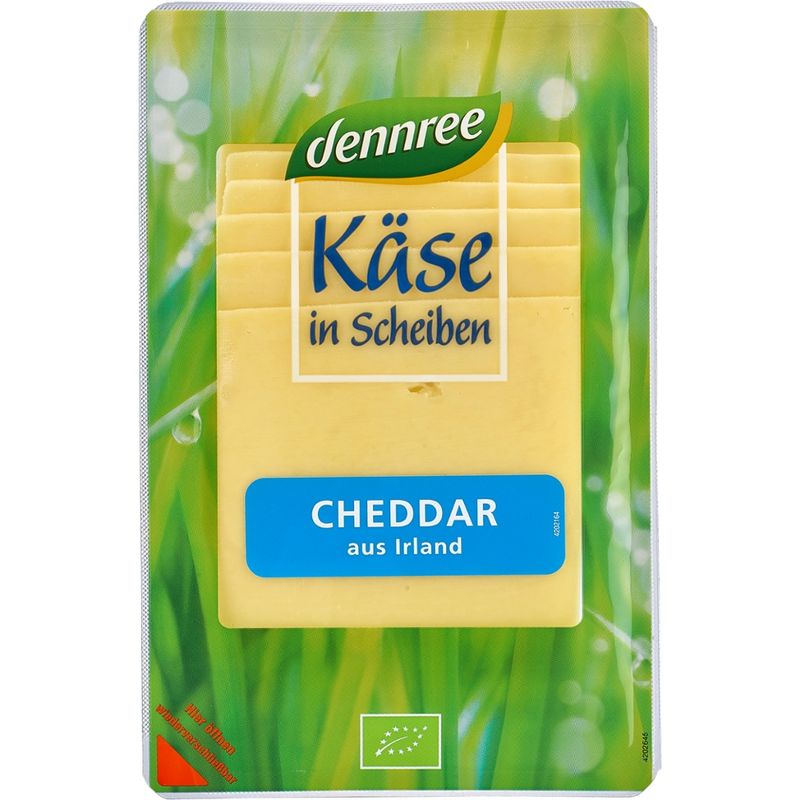 dennree Cheddar aus Irland, in Scheiben, mindestens 49% Fett i. Tr. - Produktbild