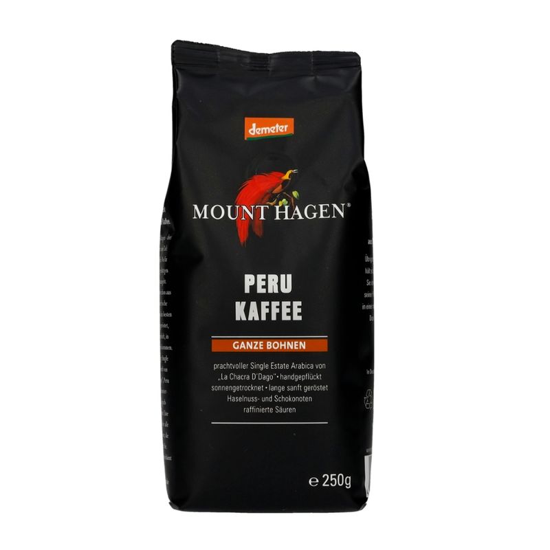 Mount Hagen Demeter Röstkaffee Peru, ganze Bohne - Produktbild
