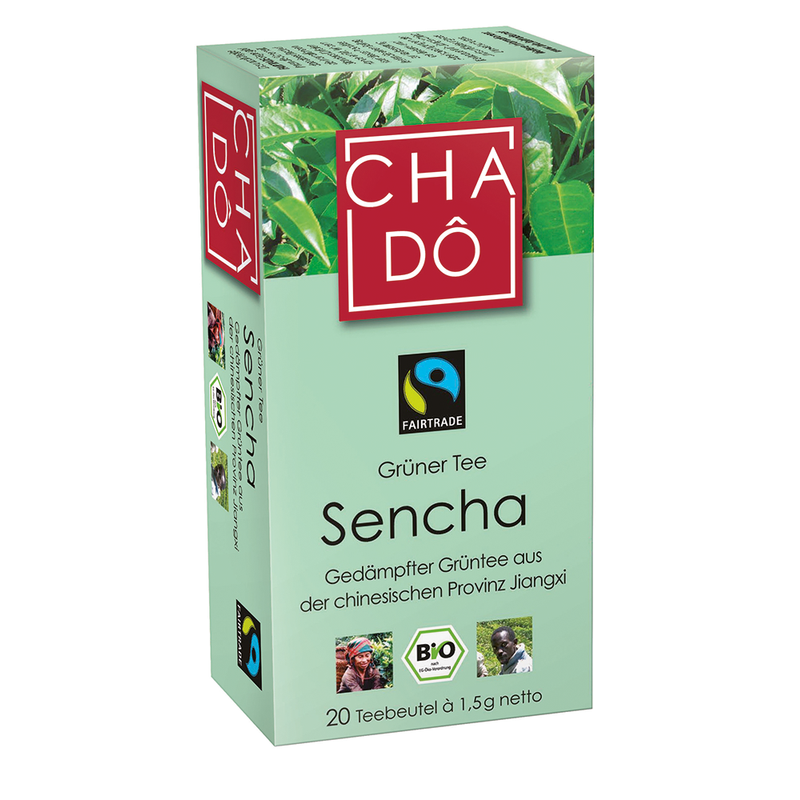 Cha Dô Fairtrade China Sencha Teebeutel 20x1,5g - Produktbild