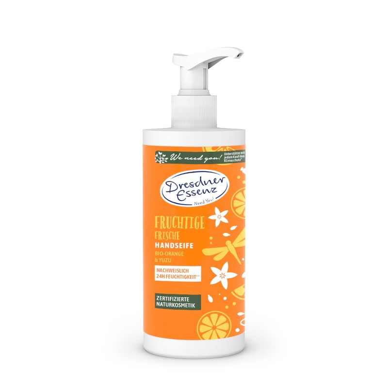 Dresdner Essenz Need You! DE Need You Handseife Bio-Orange/ Yuzu  (Fruchtige Frische) 280ml - Produktbild