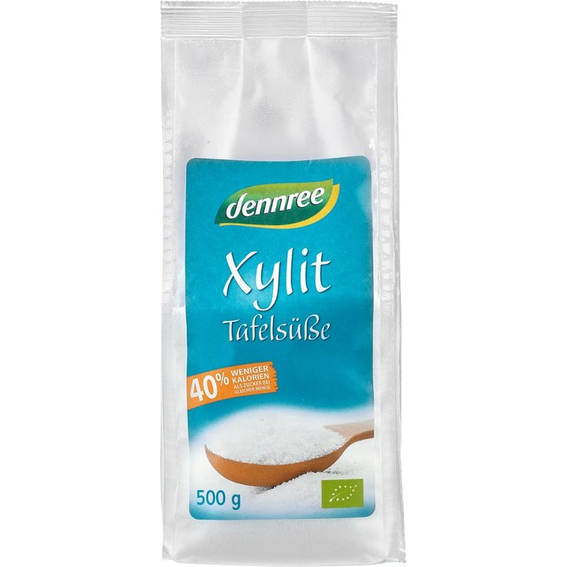 dennree Xylit Tafelsüße, 40% weniger Kalorien als Zucker bei gleicher Menge - Produktbild