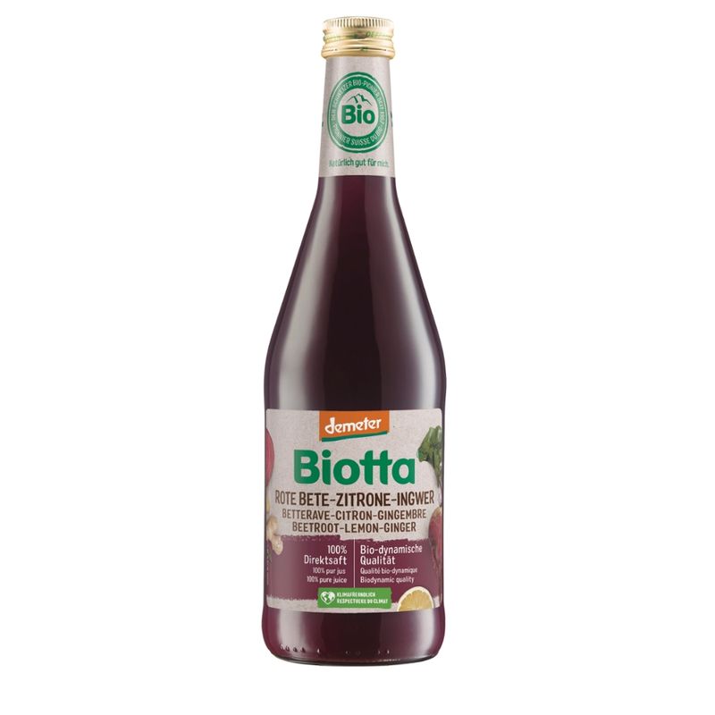 Biotta Demeter Rote Bete-Zitrone-Ingwer - Produktbild