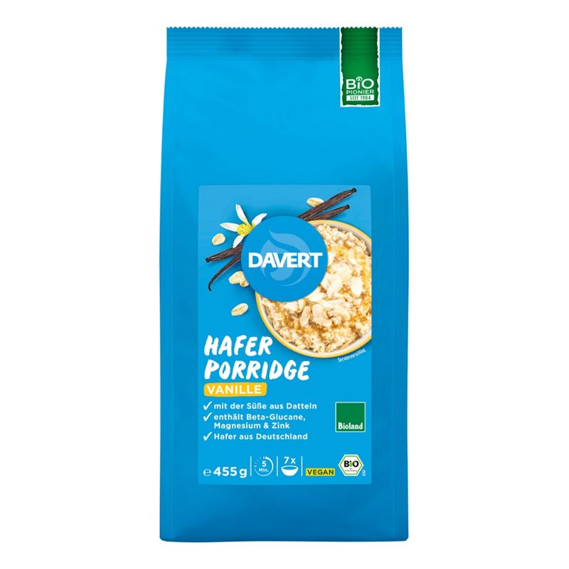 Davert XL Porridge Vanille Bioland 455 g - Produktbild