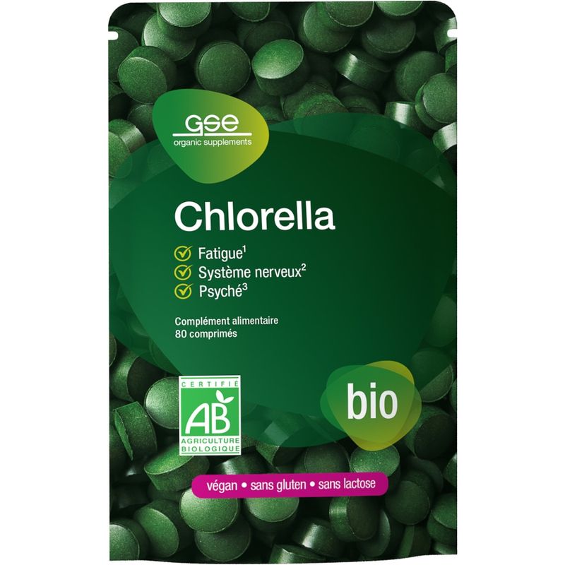 GSE  BIO Chlorella, 80 Tabletten à 500 mg - Produktbild