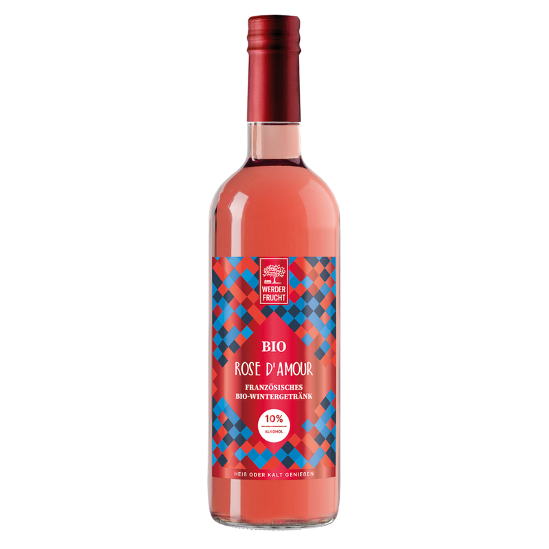 Werder Frucht Bio Rose D´Amour Französisches Wintergetränk 0,75l - Produktbild