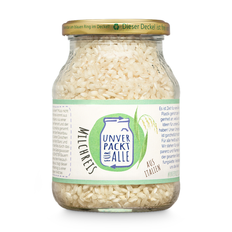 Unverpackt für alle Milchreis weiss, EG Bio, MMP-gr, 450g - Produktbild