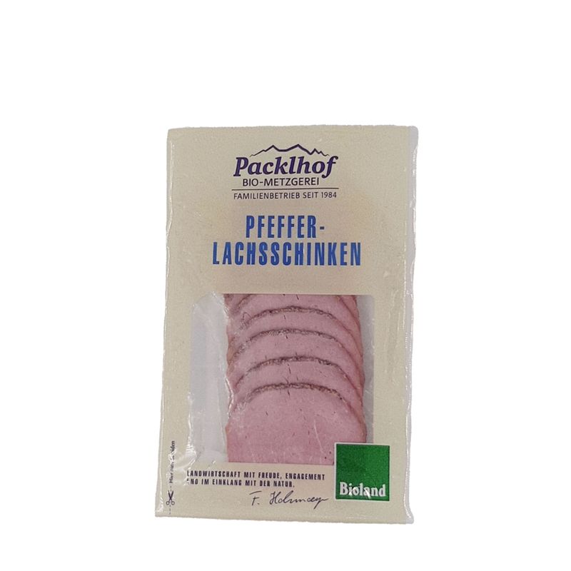 Packlhof Pfeffer-Lachsschinken, geschnitten 100g SB - Produktbild