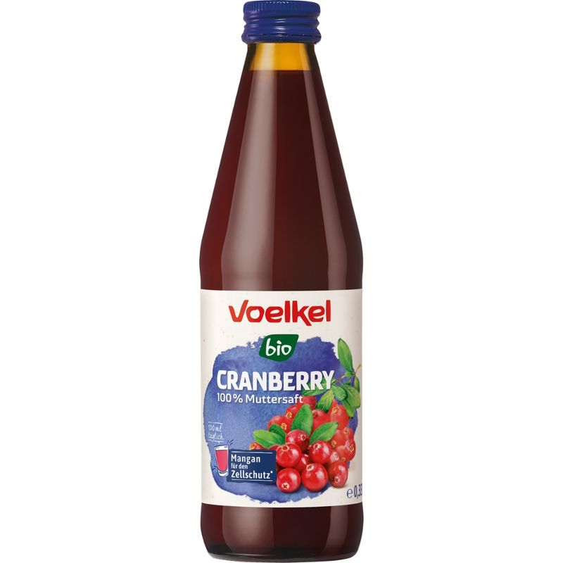 Voelkel Cranberry 100% Muttersaft - Produktbild