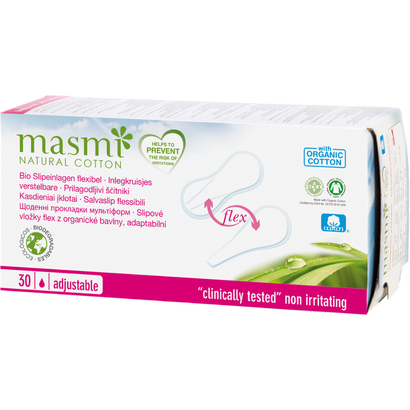 MASMI ORGANIC CARE Bio Slipeinlagen Flex aus 100% GOTS Bio Baumwolle MASMI - Produktbild