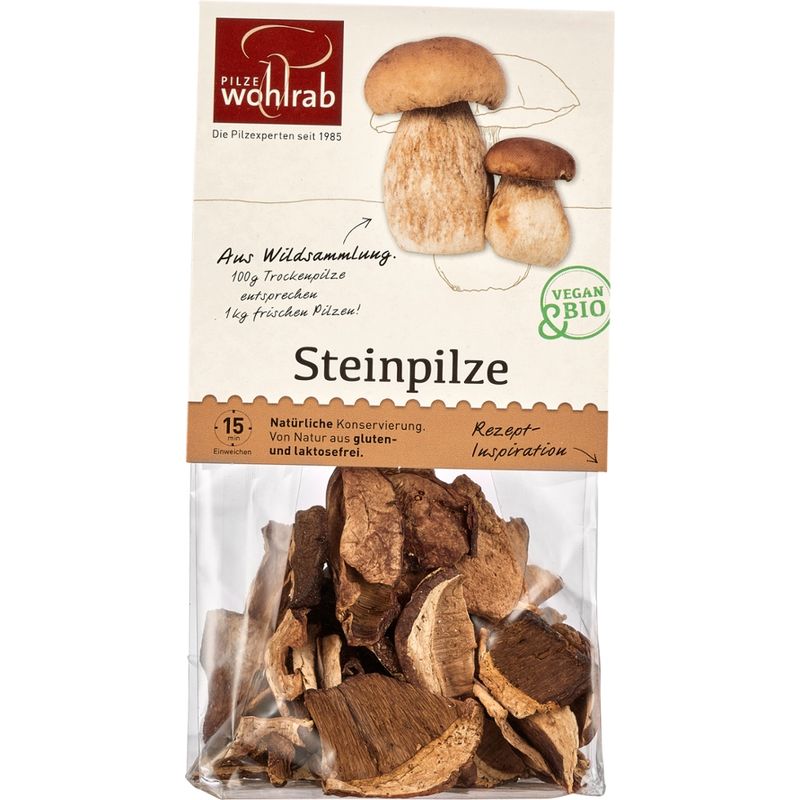 Pilze Wohlrab BIO Steinpilze á 20 g - Produktbild