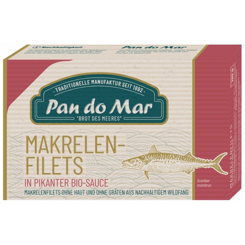 Pan do Mar Makrelenfilets in pikanter Bio-Sauce - Produktbild