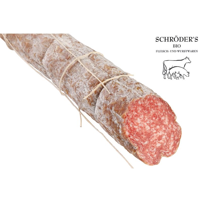 Schröder's Bio Fleisch- und Wurstwaren Salami Milano 80 g - Produktbild