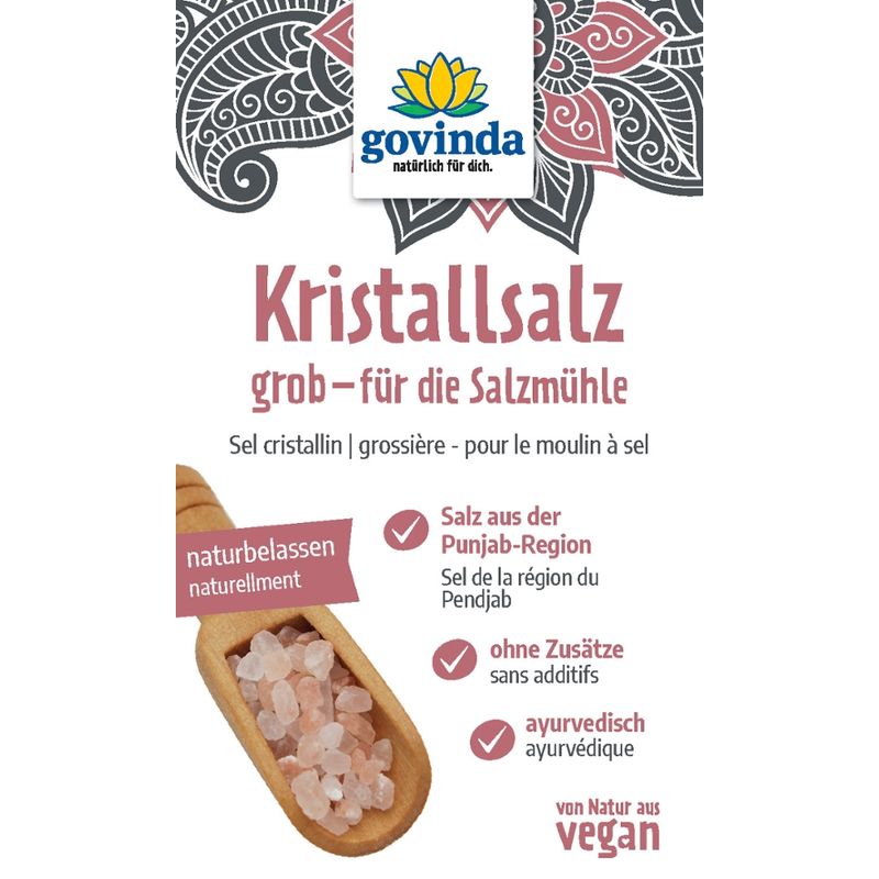 Govinda Rosa Steinsalz grob für die Salzmühle - Produktbild